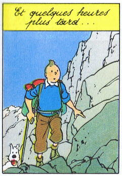 Tintin: Et quelques heures plus tard ...